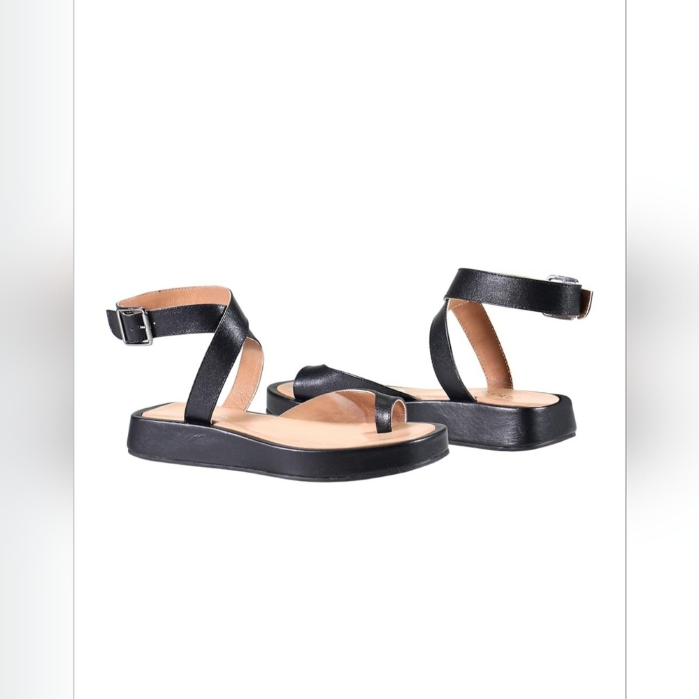 Leather Ankle Strap Sandals